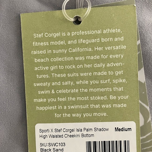 Sporti x Stef Corgel bikini Palm shadow print size M - Picture 9 of 9